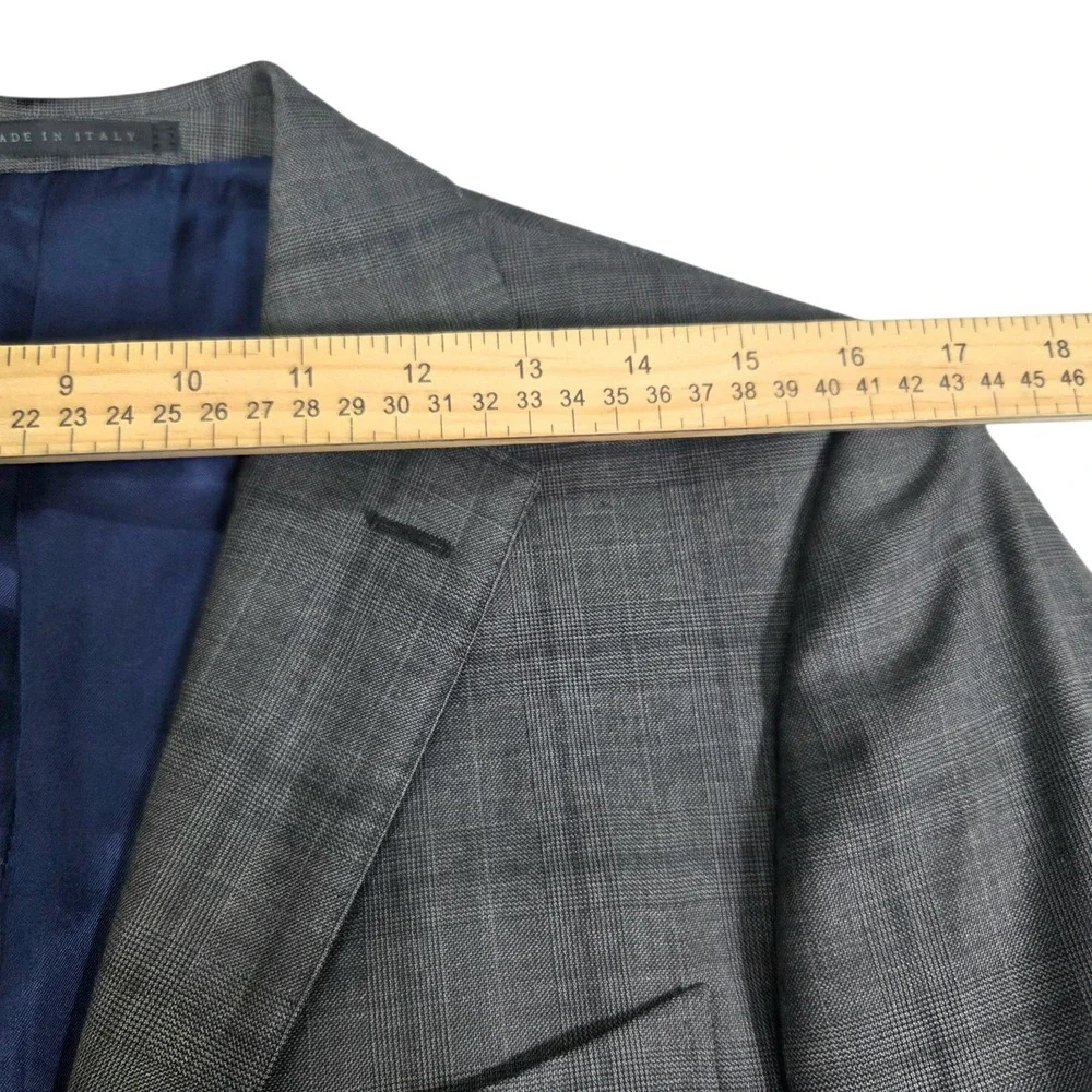 Ledbury GUABELLO Plaid Check Wool Suit Rare‎ Mens 40R 32×29 Made In Italy